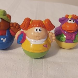 Playskool Weebles Wobble Lot Of 3 Characters